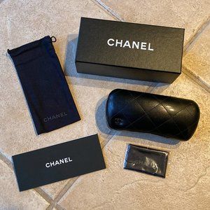 Chanel Sunglasses Black with Violet Mirror  5369